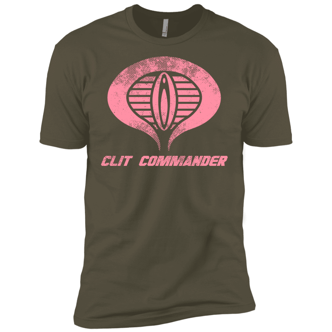 T-Shirts Military Green / X-Small Clit Commander Men's Premium T-Shirt