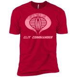 T-Shirts Red / X-Small Clit Commander Men's Premium T-Shirt