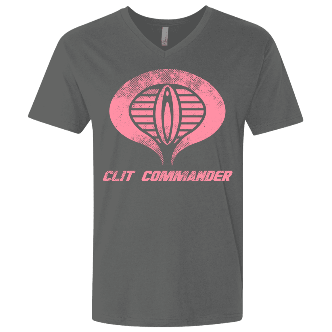 T-Shirts Heavy Metal / X-Small Clit Commander Men's Premium V-Neck