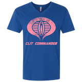 T-Shirts Royal / X-Small Clit Commander Men's Premium V-Neck