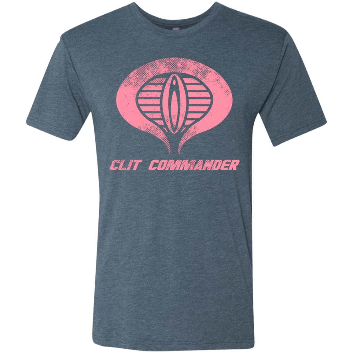 T-Shirts Indigo / Small Clit Commander Men's Triblend T-Shirt