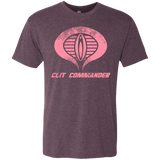 T-Shirts Vintage Purple / Small Clit Commander Men's Triblend T-Shirt