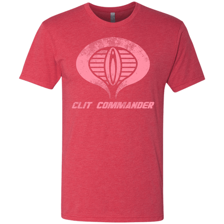 T-Shirts Vintage Red / Small Clit Commander Men's Triblend T-Shirt