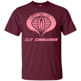 T-Shirts Maroon / Small Clit Commander T-Shirt