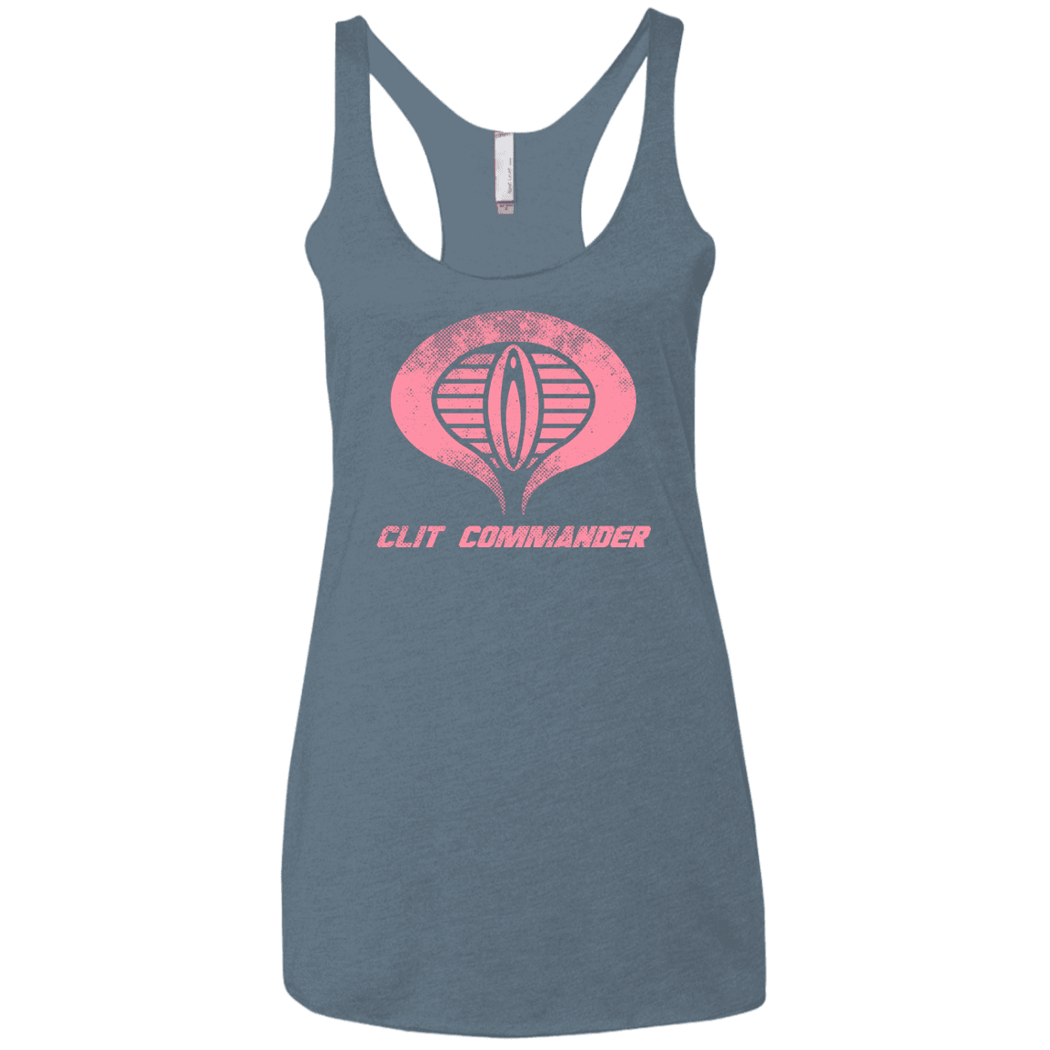 T-Shirts Indigo / X-Small Clit Commander Women's Triblend Racerback Tank