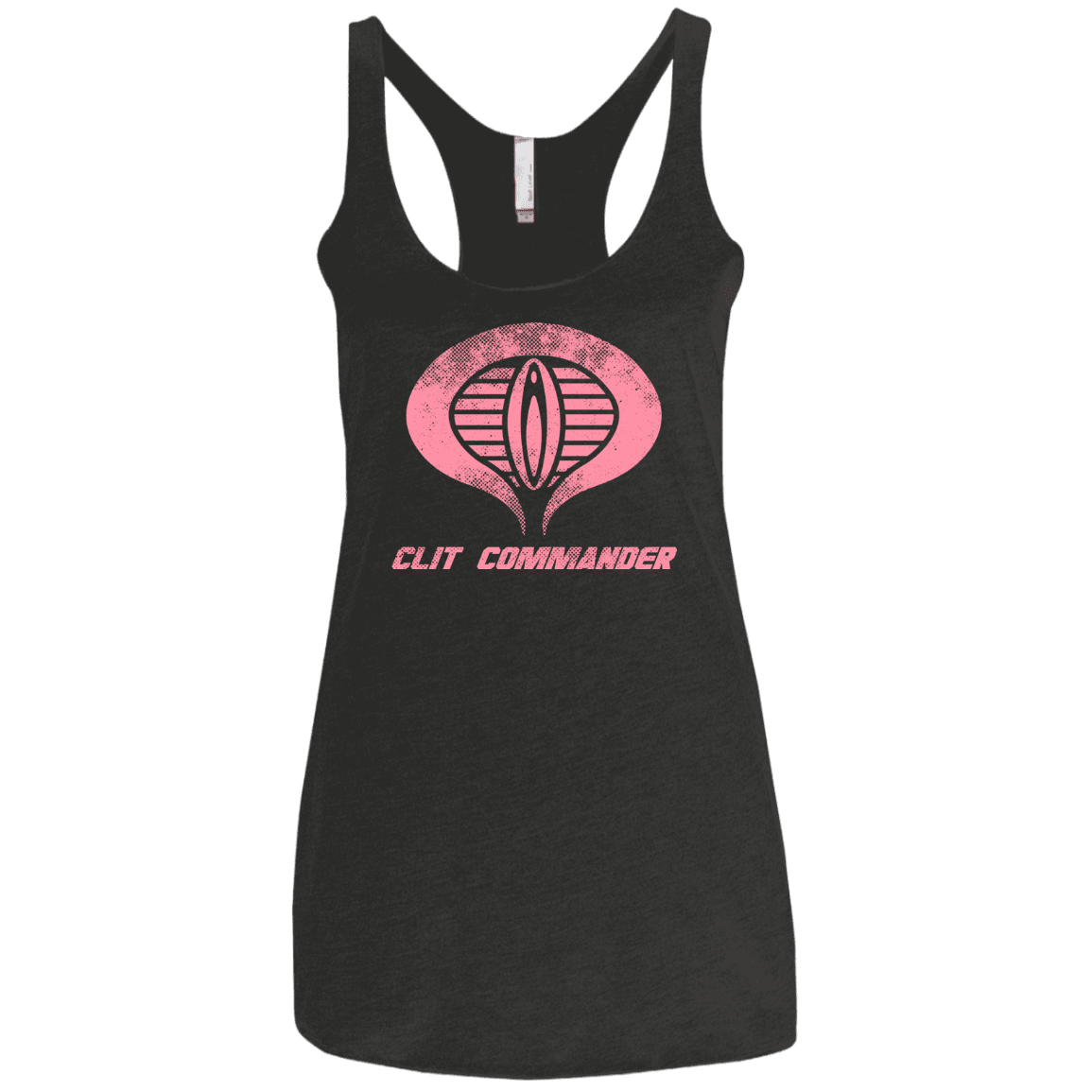 T-Shirts Vintage Black / X-Small Clit Commander Women's Triblend Racerback Tank