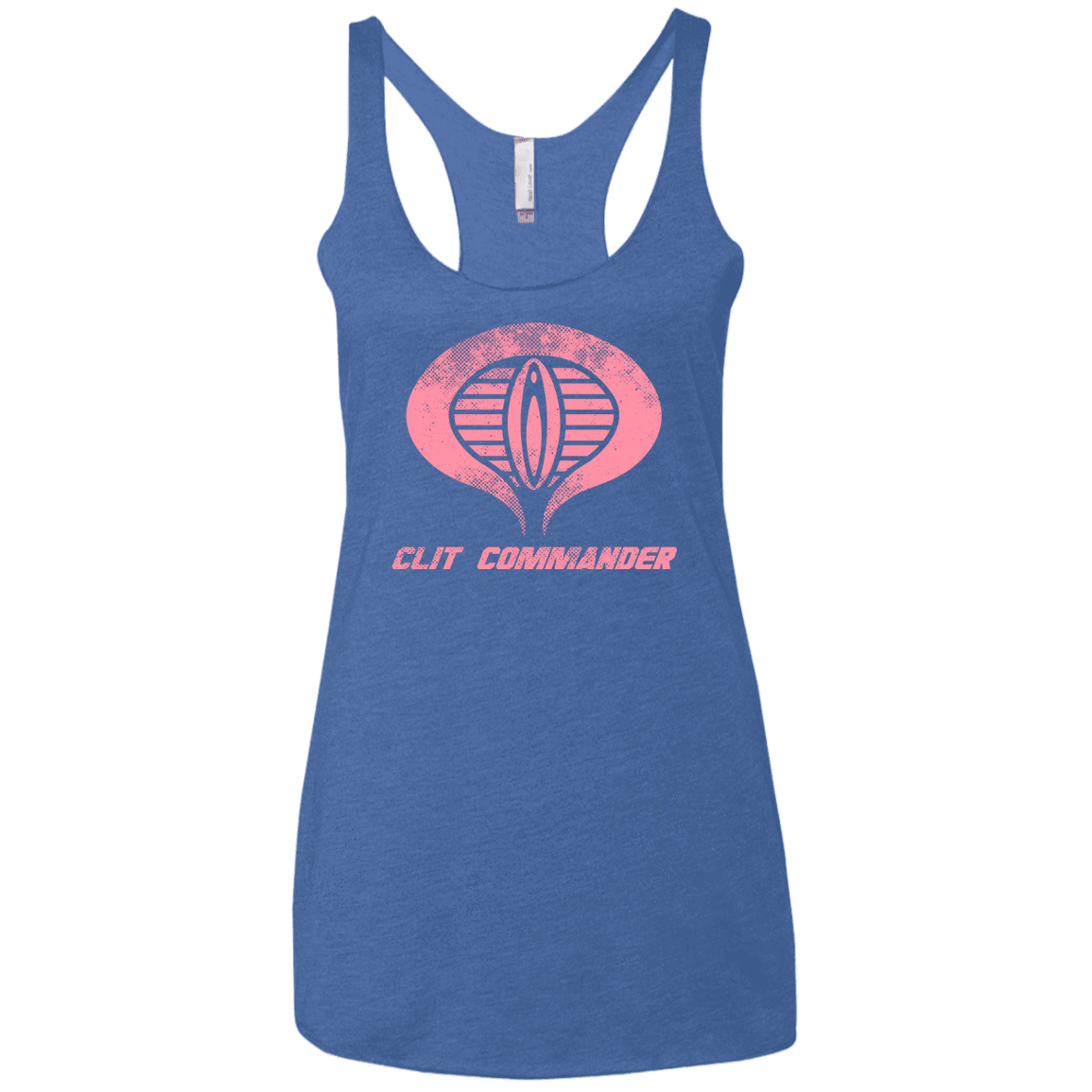 T-Shirts Vintage Royal / X-Small Clit Commander Women's Triblend Racerback Tank