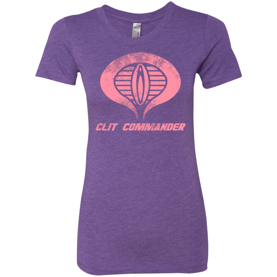 T-Shirts Purple Rush / Small Clit Commander Women's Triblend T-Shirt