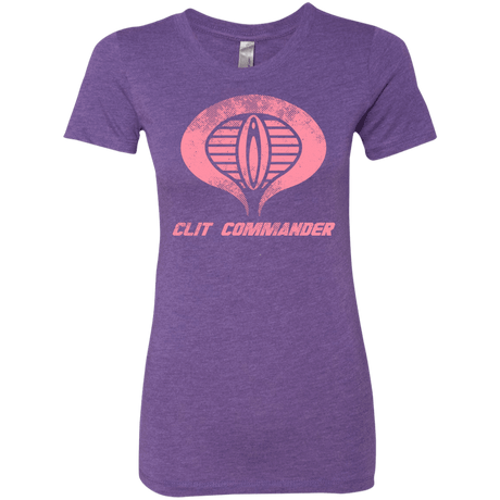 T-Shirts Purple Rush / Small Clit Commander Women's Triblend T-Shirt