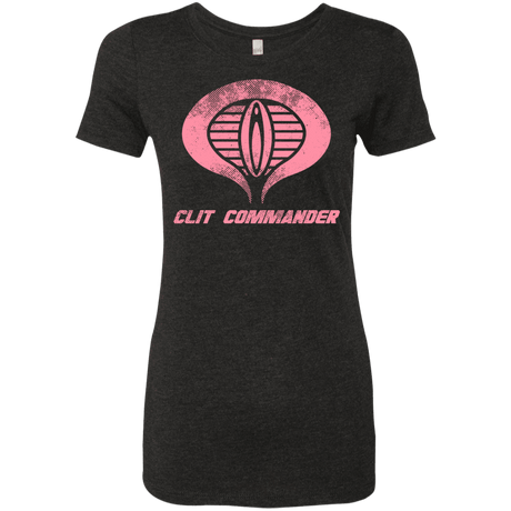 T-Shirts Vintage Black / Small Clit Commander Women's Triblend T-Shirt