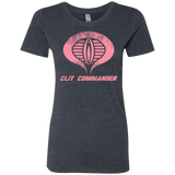 T-Shirts Vintage Navy / Small Clit Commander Women's Triblend T-Shirt