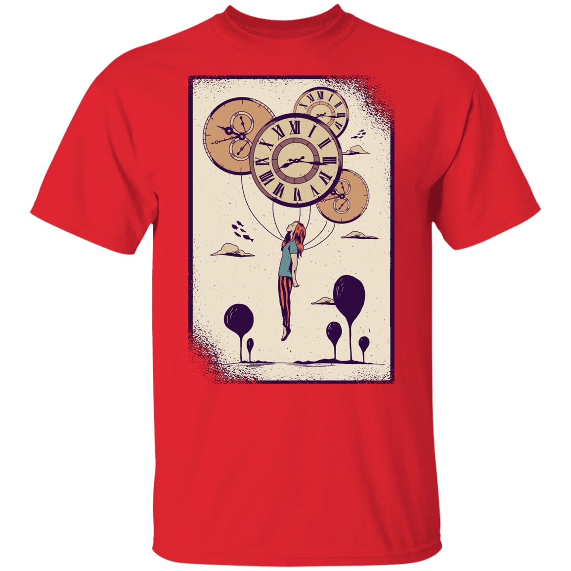 T-Shirts Red / YXS Clock Youth T-Shirt