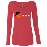 T-Shirts Vintage Red / Small Clockwork man Women's Triblend Long Sleeve Shirt