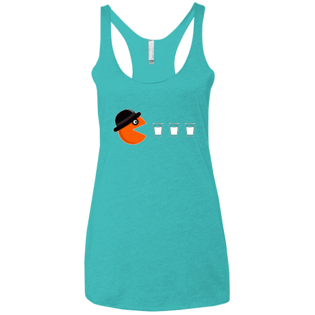 T-Shirts Tahiti Blue / X-Small Clockwork man Women's Triblend Racerback Tank