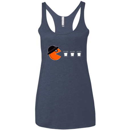 T-Shirts Vintage Navy / X-Small Clockwork man Women's Triblend Racerback Tank