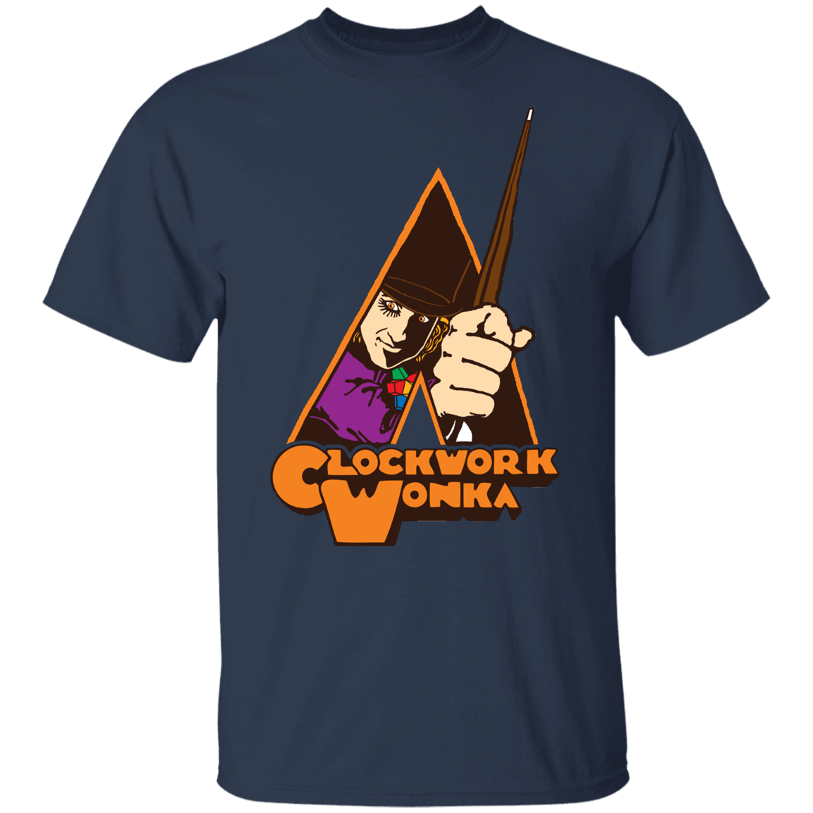 T-Shirts Navy / YXS Clockwork Wonka Youth T-Shirt