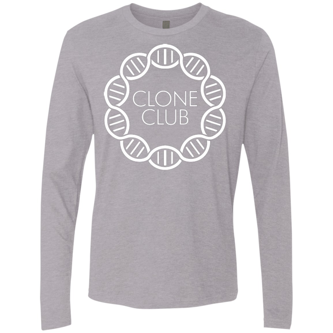 T-Shirts Heather Grey / Small Clone Club Men's Premium Long Sleeve