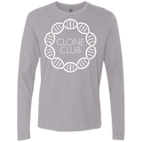 T-Shirts Heather Grey / Small Clone Club Men's Premium Long Sleeve