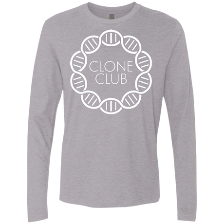 T-Shirts Heather Grey / Small Clone Club Men's Premium Long Sleeve