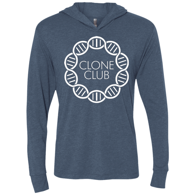 T-Shirts Indigo / X-Small Clone Club Triblend Long Sleeve Hoodie Tee