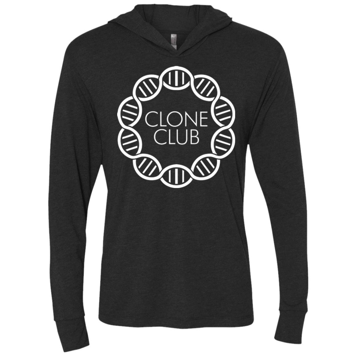 T-Shirts Vintage Black / X-Small Clone Club Triblend Long Sleeve Hoodie Tee
