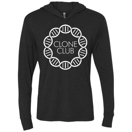 T-Shirts Vintage Black / X-Small Clone Club Triblend Long Sleeve Hoodie Tee