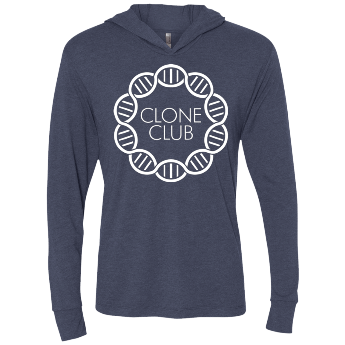 T-Shirts Vintage Navy / X-Small Clone Club Triblend Long Sleeve Hoodie Tee