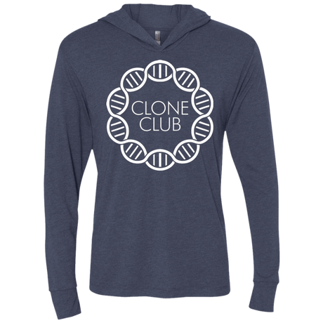 T-Shirts Vintage Navy / X-Small Clone Club Triblend Long Sleeve Hoodie Tee