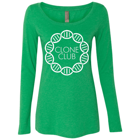 T-Shirts Envy / Small Clone Club Women's Triblend Long Sleeve Shirt