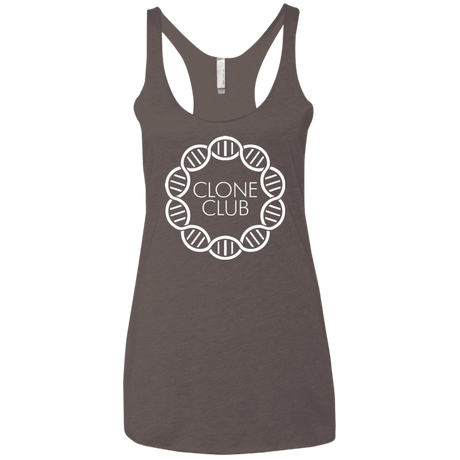T-Shirts Macchiato / X-Small Clone Club Women's Triblend Racerback Tank