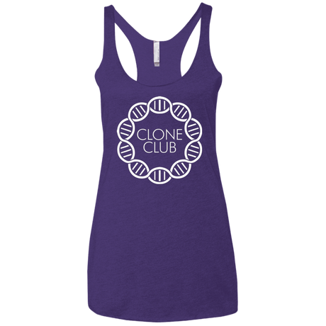 T-Shirts Purple / X-Small Clone Club Women's Triblend Racerback Tank