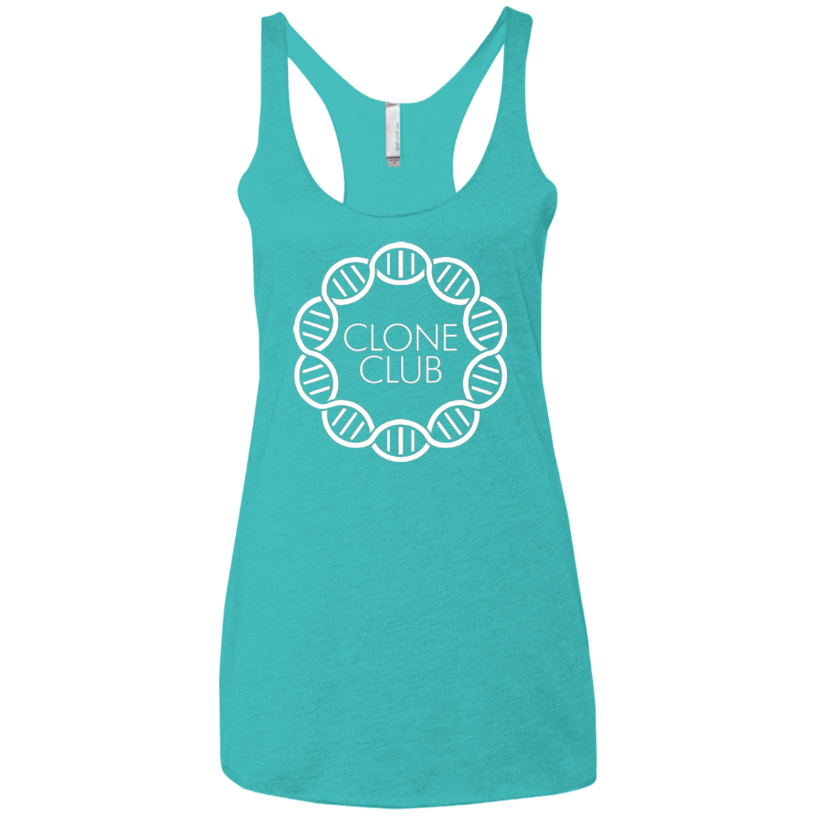 T-Shirts Tahiti Blue / X-Small Clone Club Women's Triblend Racerback Tank