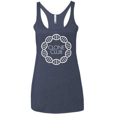 T-Shirts Vintage Navy / X-Small Clone Club Women's Triblend Racerback Tank