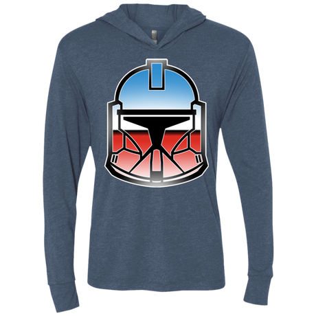 T-Shirts Indigo / X-Small Clone Triblend Long Sleeve Hoodie Tee