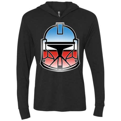 T-Shirts Vintage Black / X-Small Clone Triblend Long Sleeve Hoodie Tee