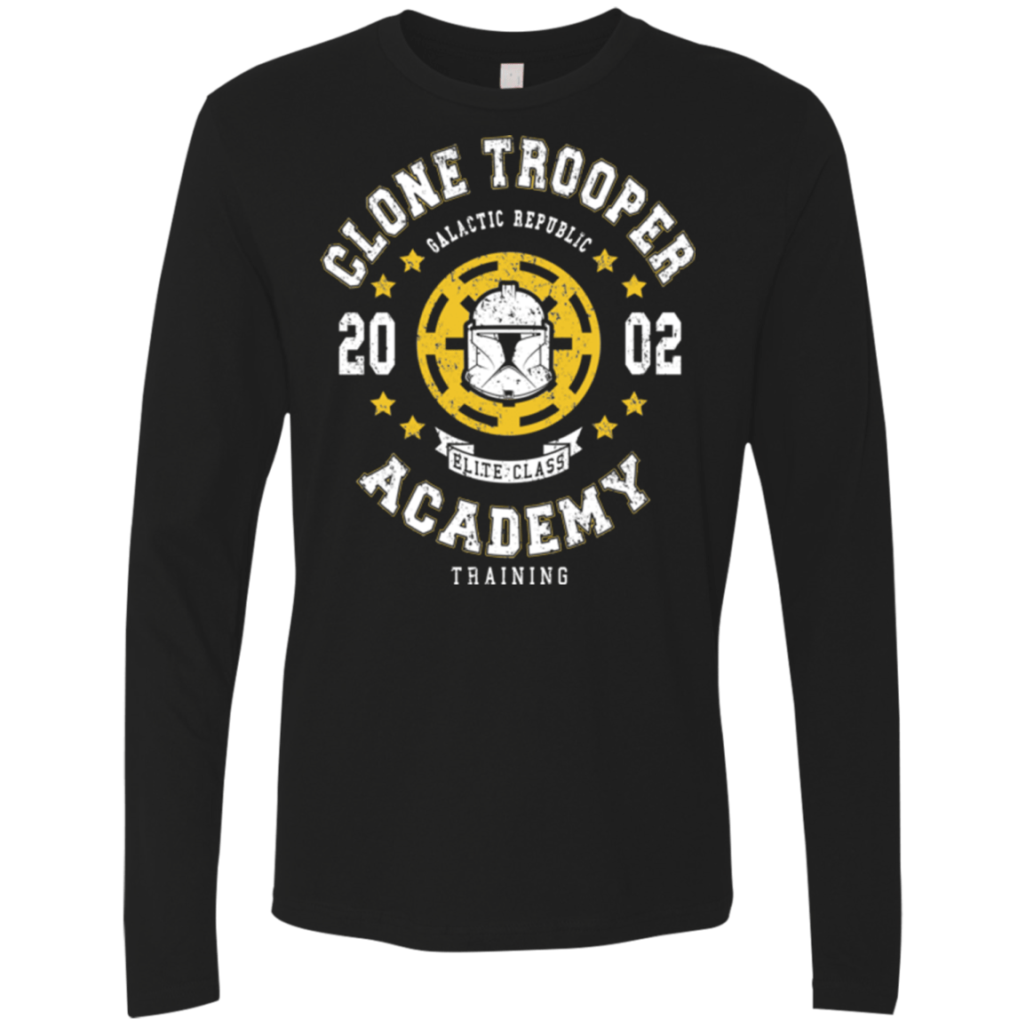 T-Shirts Black / Small Clone Trooper Academy 02 Men's Premium Long Sleeve