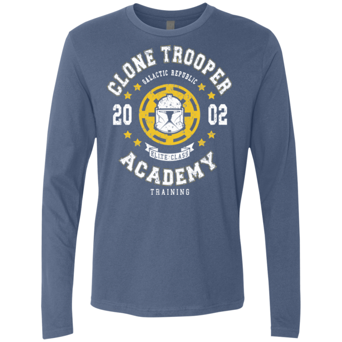 T-Shirts Indigo / Small Clone Trooper Academy 02 Men's Premium Long Sleeve