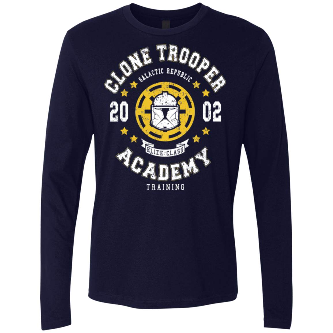T-Shirts Midnight Navy / Small Clone Trooper Academy 02 Men's Premium Long Sleeve