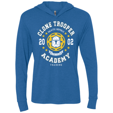 T-Shirts Vintage Royal / X-Small Clone Trooper Academy 02 Triblend Long Sleeve Hoodie Tee