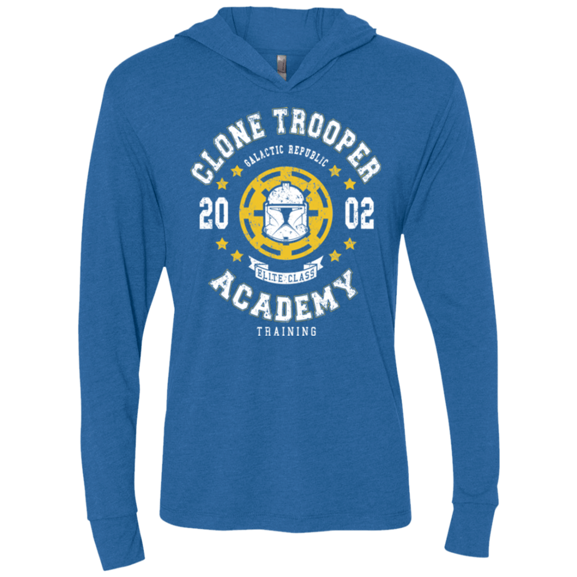 T-Shirts Vintage Royal / X-Small Clone Trooper Academy 02 Triblend Long Sleeve Hoodie Tee