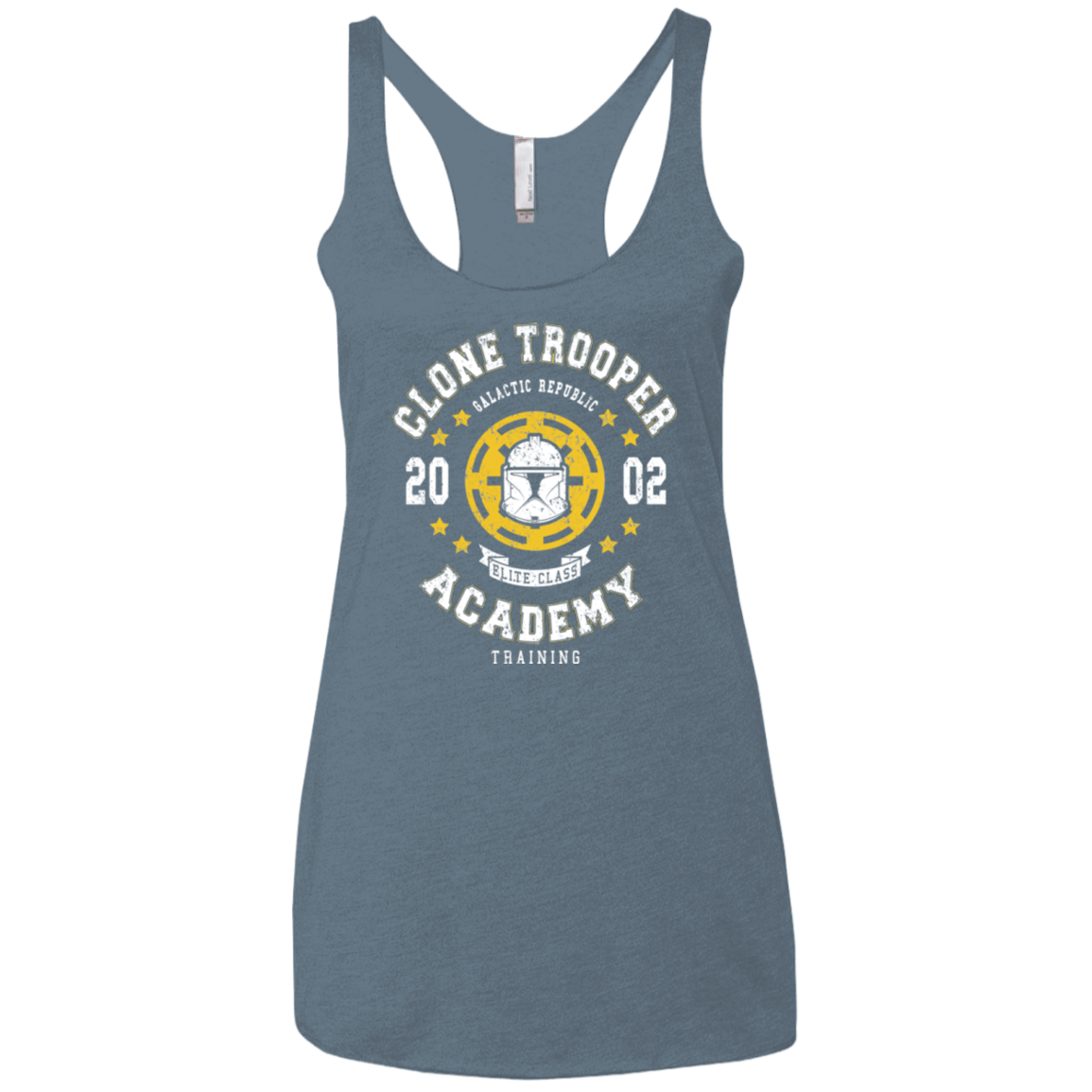 T-Shirts Indigo / X-Small Clone Trooper Academy 02 Women's Triblend Racerback Tank
