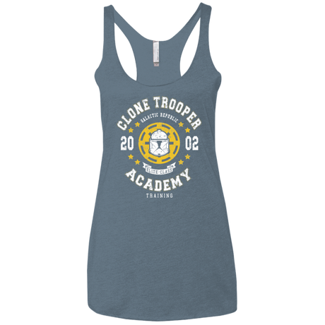T-Shirts Indigo / X-Small Clone Trooper Academy 02 Women's Triblend Racerback Tank