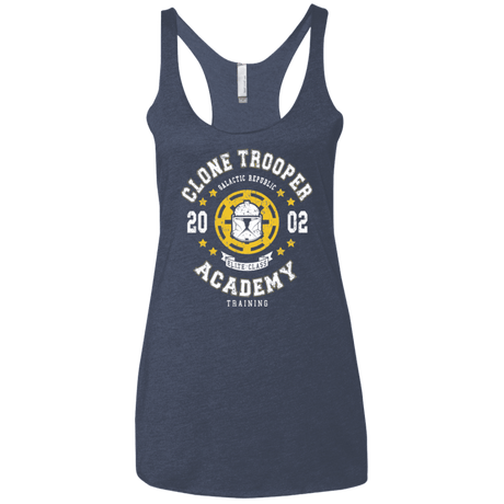 T-Shirts Vintage Navy / X-Small Clone Trooper Academy 02 Women's Triblend Racerback Tank