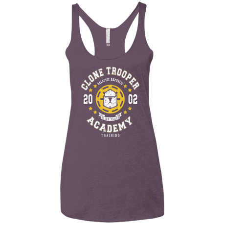 T-Shirts Vintage Purple / X-Small Clone Trooper Academy 02 Women's Triblend Racerback Tank