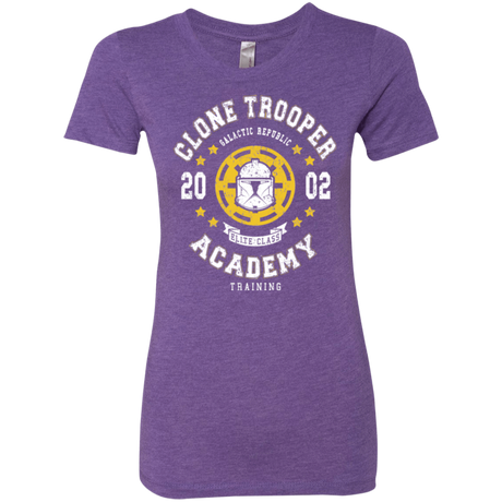 T-Shirts Purple Rush / Small Clone Trooper Academy 02 Women's Triblend T-Shirt
