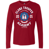 T-Shirts Cardinal / Small Clone Trooper Academy 05 Men's Premium Long Sleeve