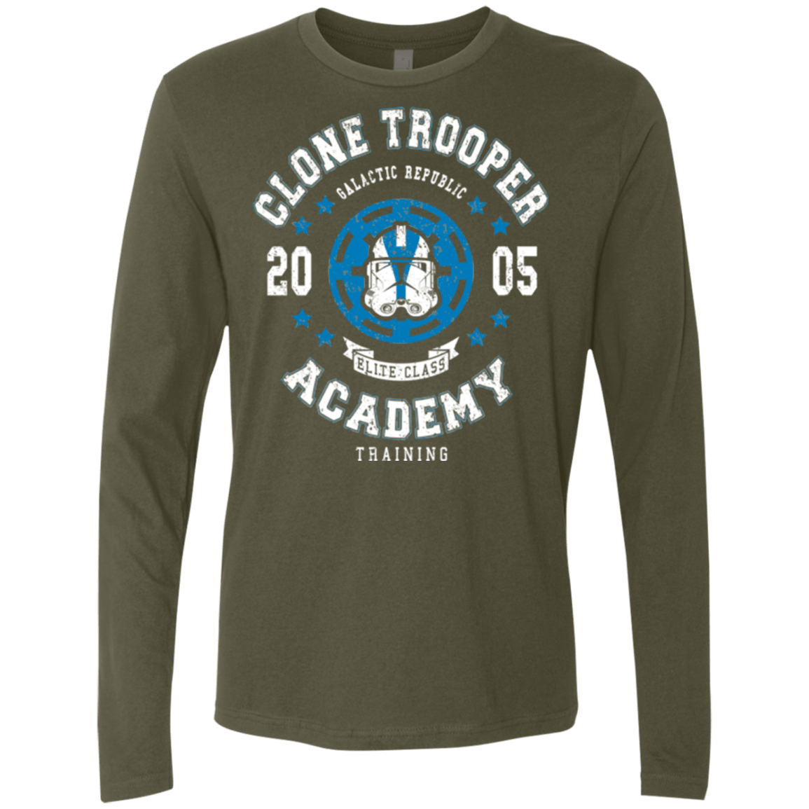 T-Shirts Military Green / Small Clone Trooper Academy 05 Men's Premium Long Sleeve