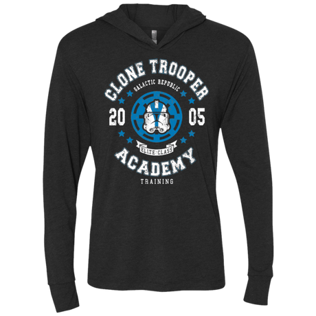 T-Shirts Vintage Black / X-Small Clone Trooper Academy 05 Triblend Long Sleeve Hoodie Tee