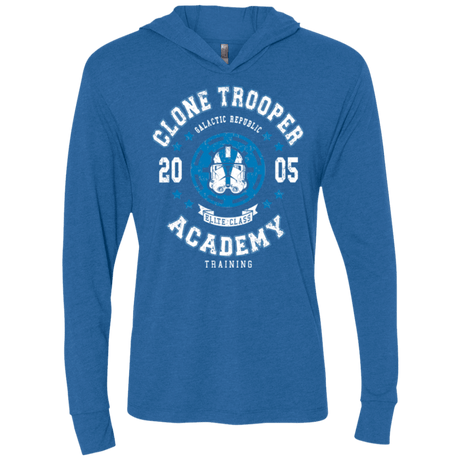 T-Shirts Vintage Royal / X-Small Clone Trooper Academy 05 Triblend Long Sleeve Hoodie Tee