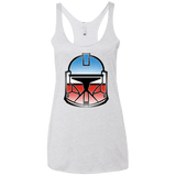 T-Shirts Heather White / X-Small Clone Women's Triblend Racerback Tank